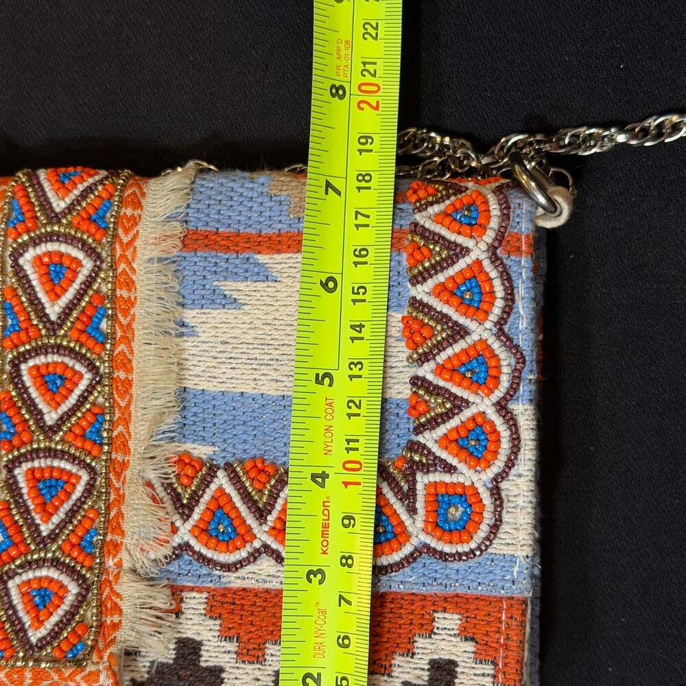 America & Beyond Southwestern Pattern Clutch Crossbody Bag Native American Style - Picture 13 of 16